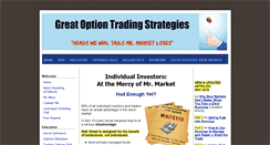 Desktop Screenshot of great-option-trading-strategies.com